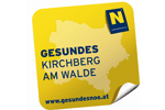 Logo Gesunde Gemeinde Kirchberg am Walde Gelb udnBlau