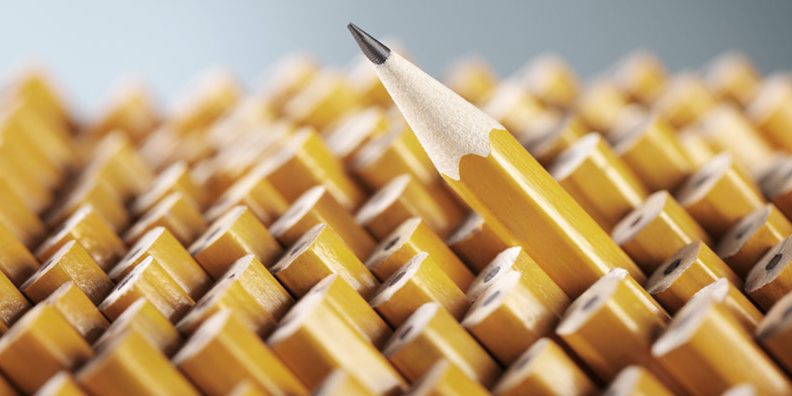 Stress Falle Bournout Prefektionismus Bleistift