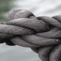 Stress - chronischer Stress Seil verknotet